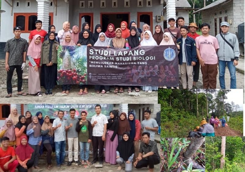 Program studi Biologi Studi Lapang (SL) di Desa Tiang Tarah